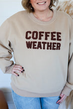 Load image into Gallery viewer, Coffee Weather Crewneck Top