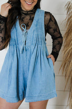 Load image into Gallery viewer, Beat The Heat Denim Romper
