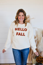 Load image into Gallery viewer, Hello Fall Crewneck Top