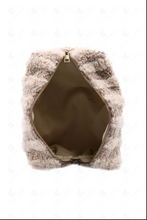 Load image into Gallery viewer, Striped Sherpa Travel Bag