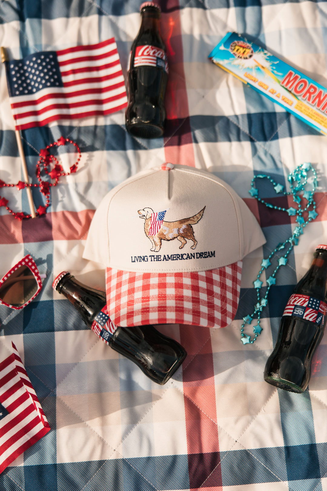 Living the American Dream - Gingham Hat