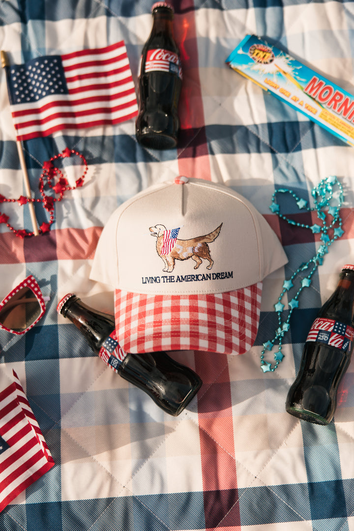 Living the American Dream - Gingham Hat