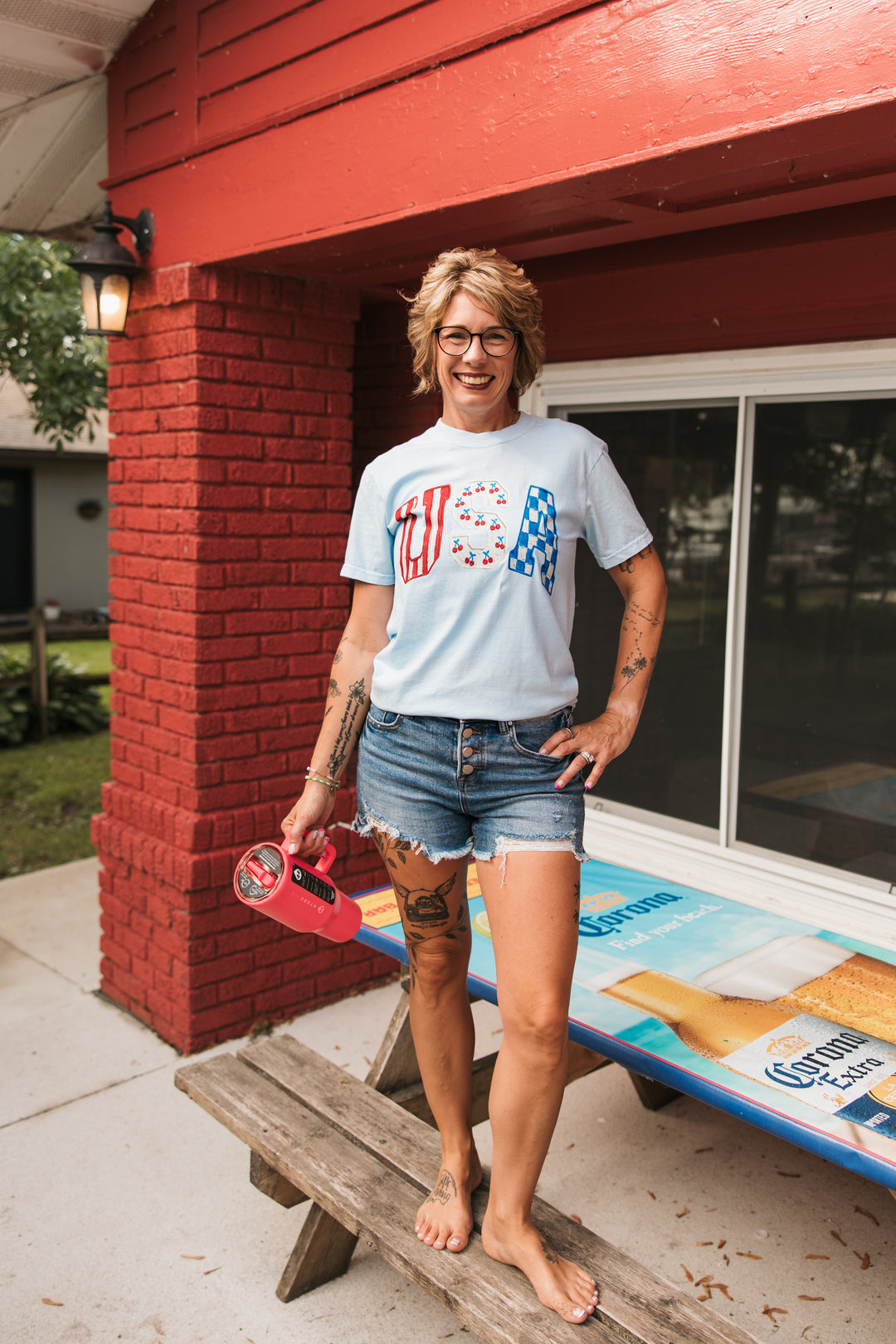 Painted USA Top