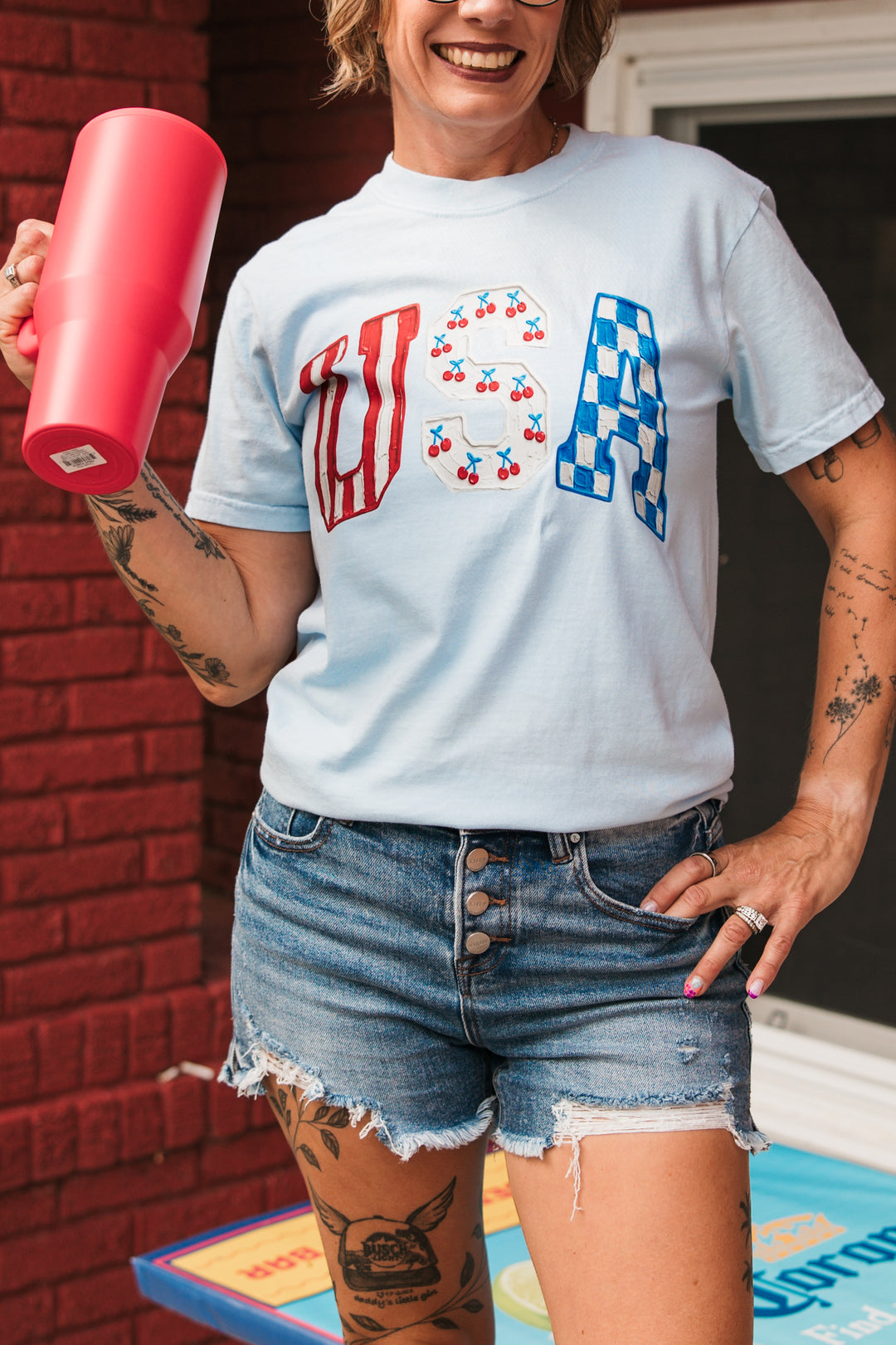 Painted USA Top
