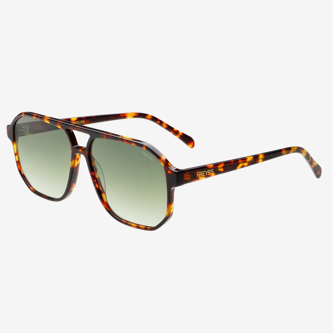 Billie Sunglasses - Tortoise/Green