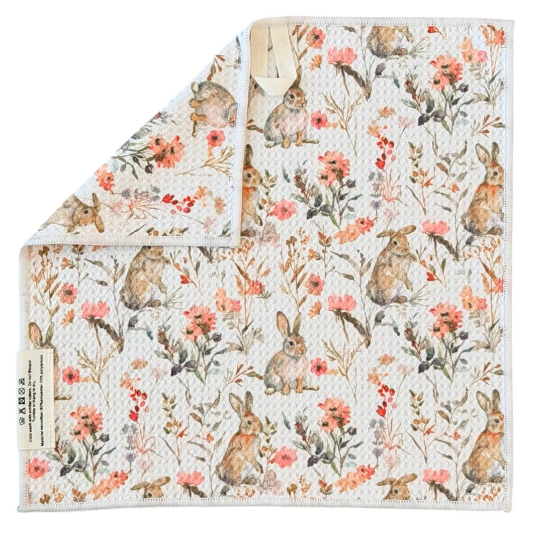 Folk Forest: Double-Sided Washcloth
