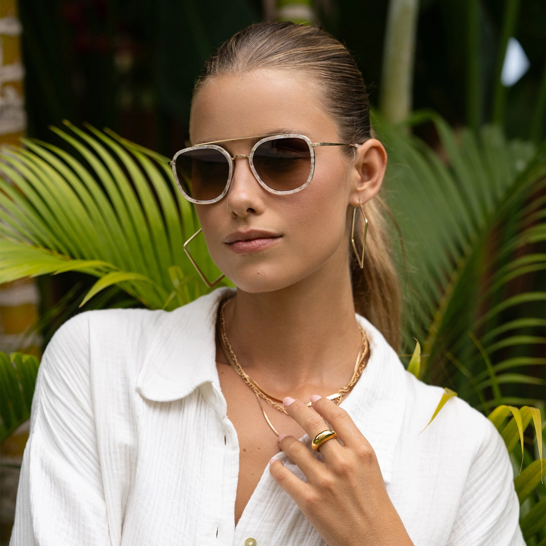 Weston Sunglasses - Light Pink/Brown