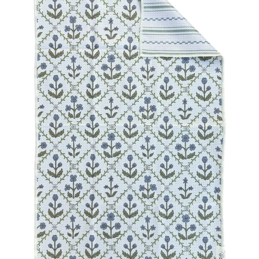 Lumi/Glacier: Reversible Sided-Hand Towel Washcloth Set