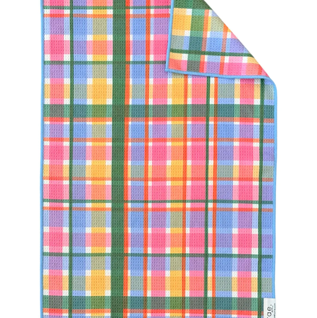 Joyful Grid: Double-Sided Hand Towel