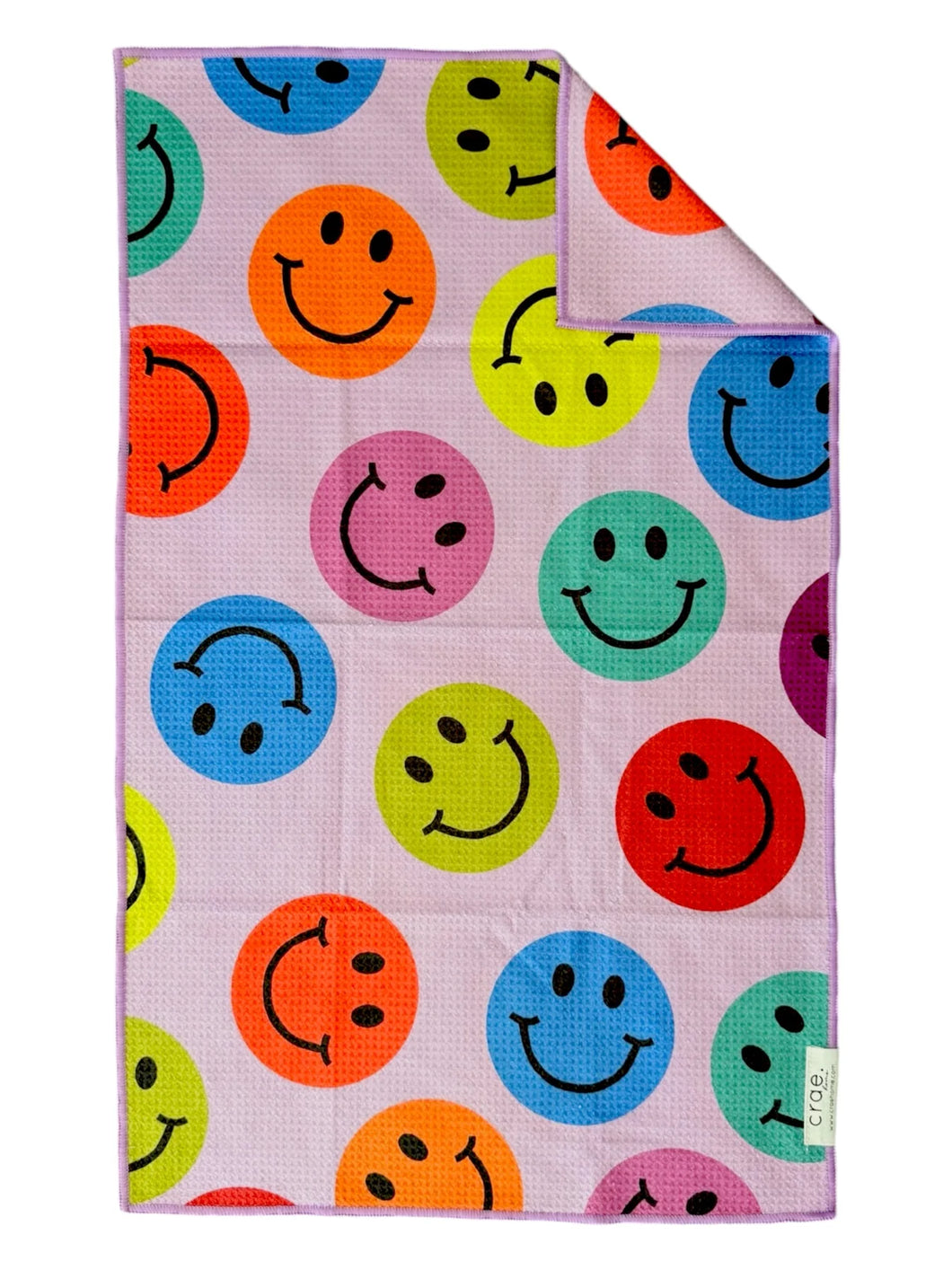 Happy Life Double Sided Hand Towel