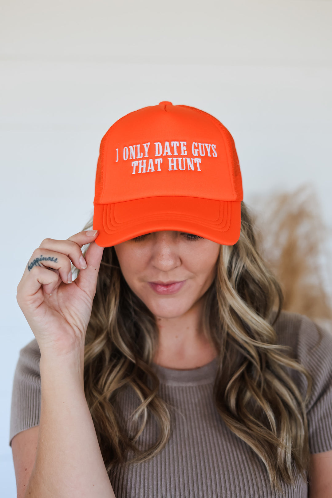 Only Date Guys Who Hunt Trucker Hat
