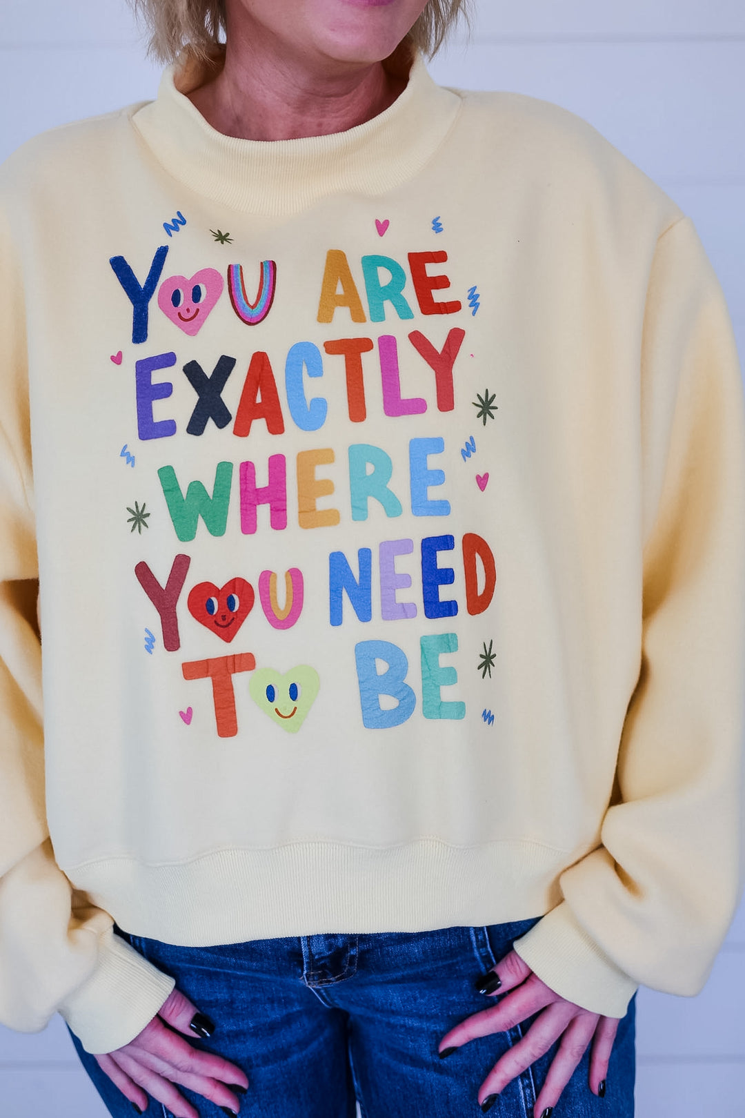 LIFE IS GOOD Reversible Mock Neck
