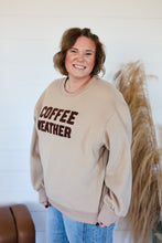 Load image into Gallery viewer, Coffee Weather Crewneck Top
