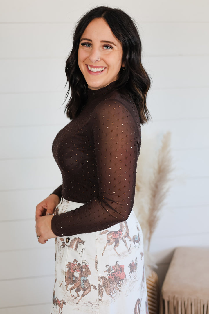 Made To Shine Rhinestone Top