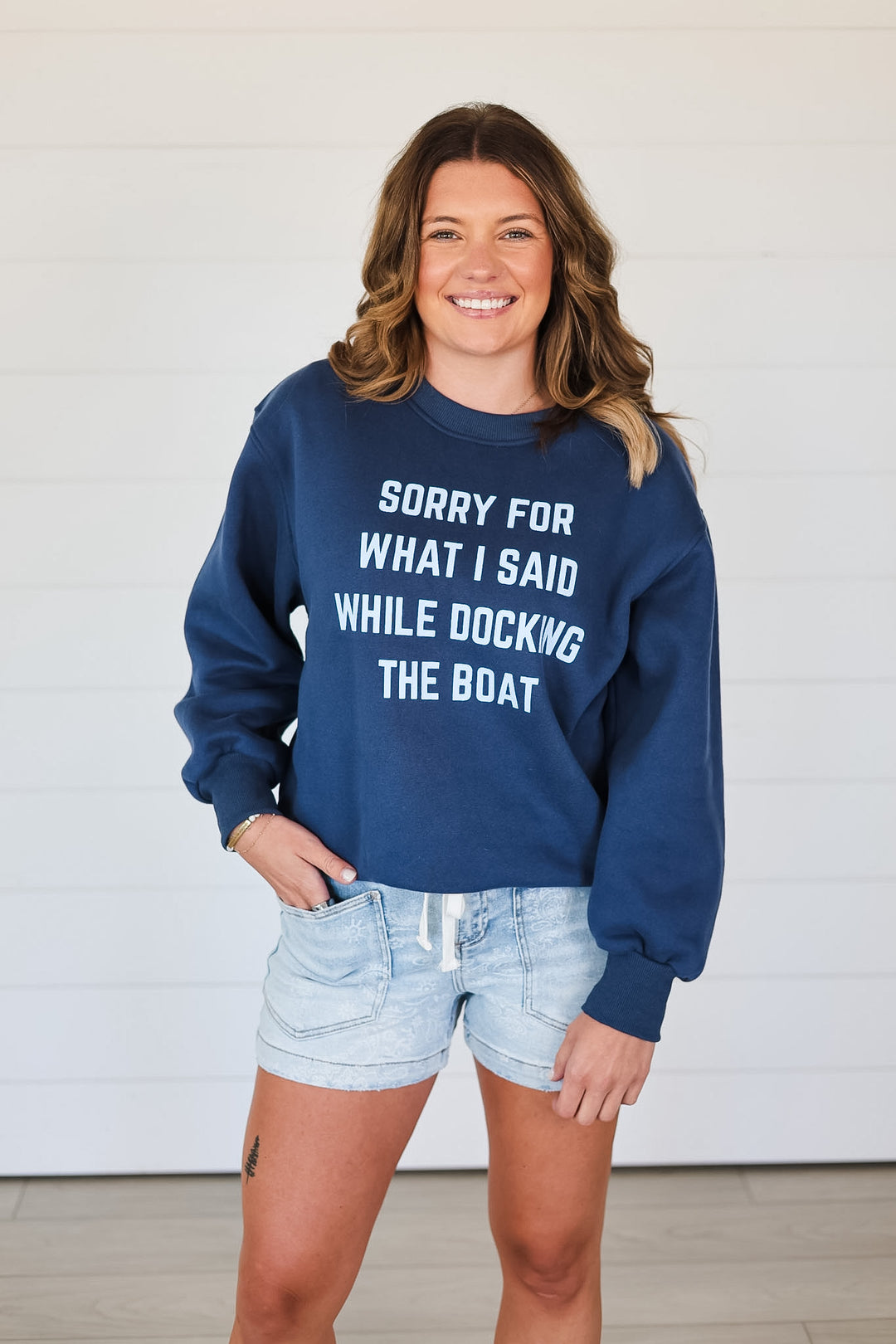Docking The Boat Crewneck