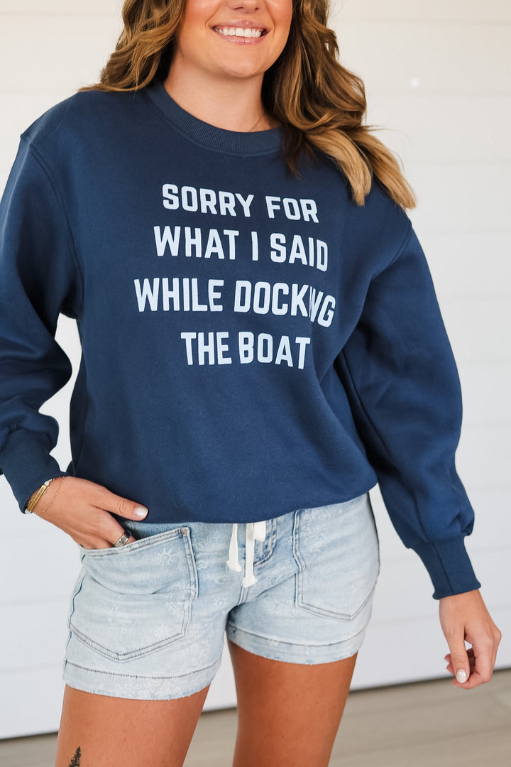 Docking The Boat Crewneck