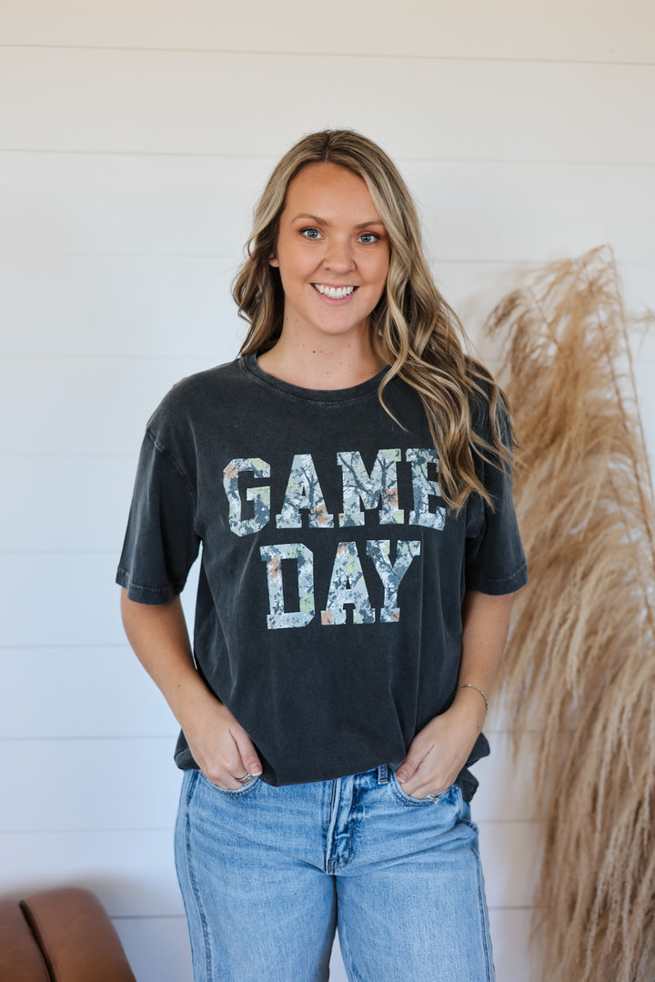 Camo Game Day Top