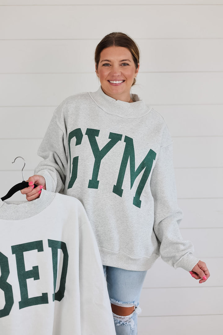 GYM/BED Reversible Mock Neck