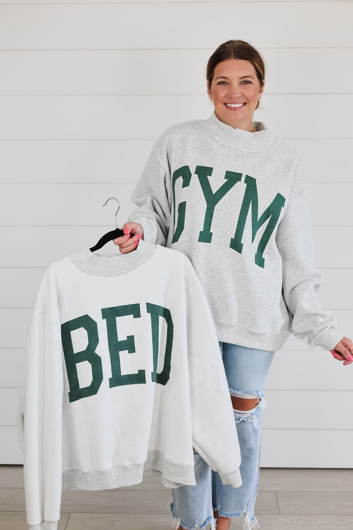 GYM/BED Reversible Mock Neck