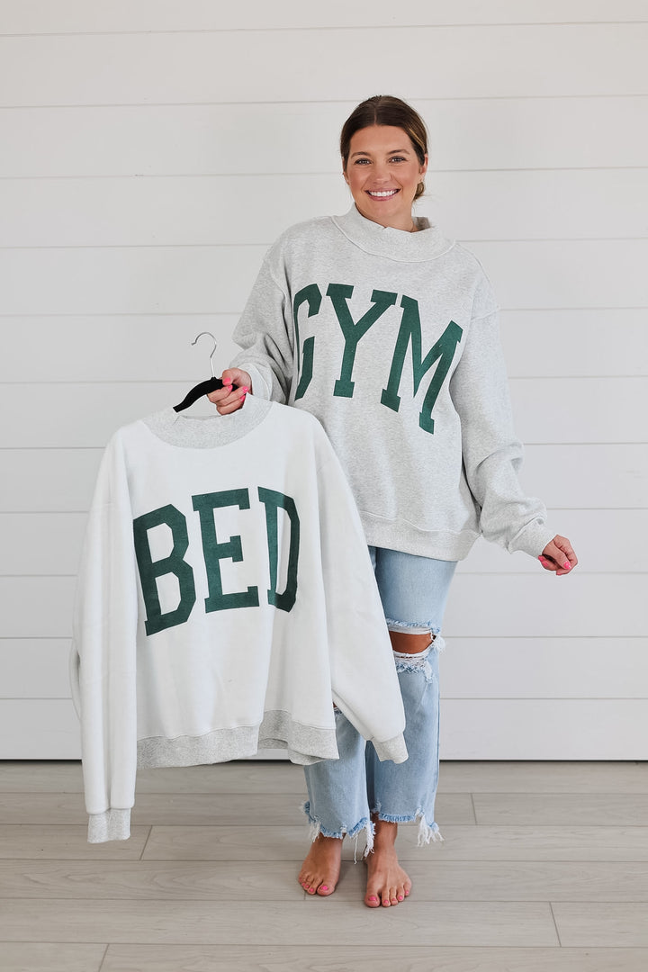 GYM/BED Reversible Mock Neck