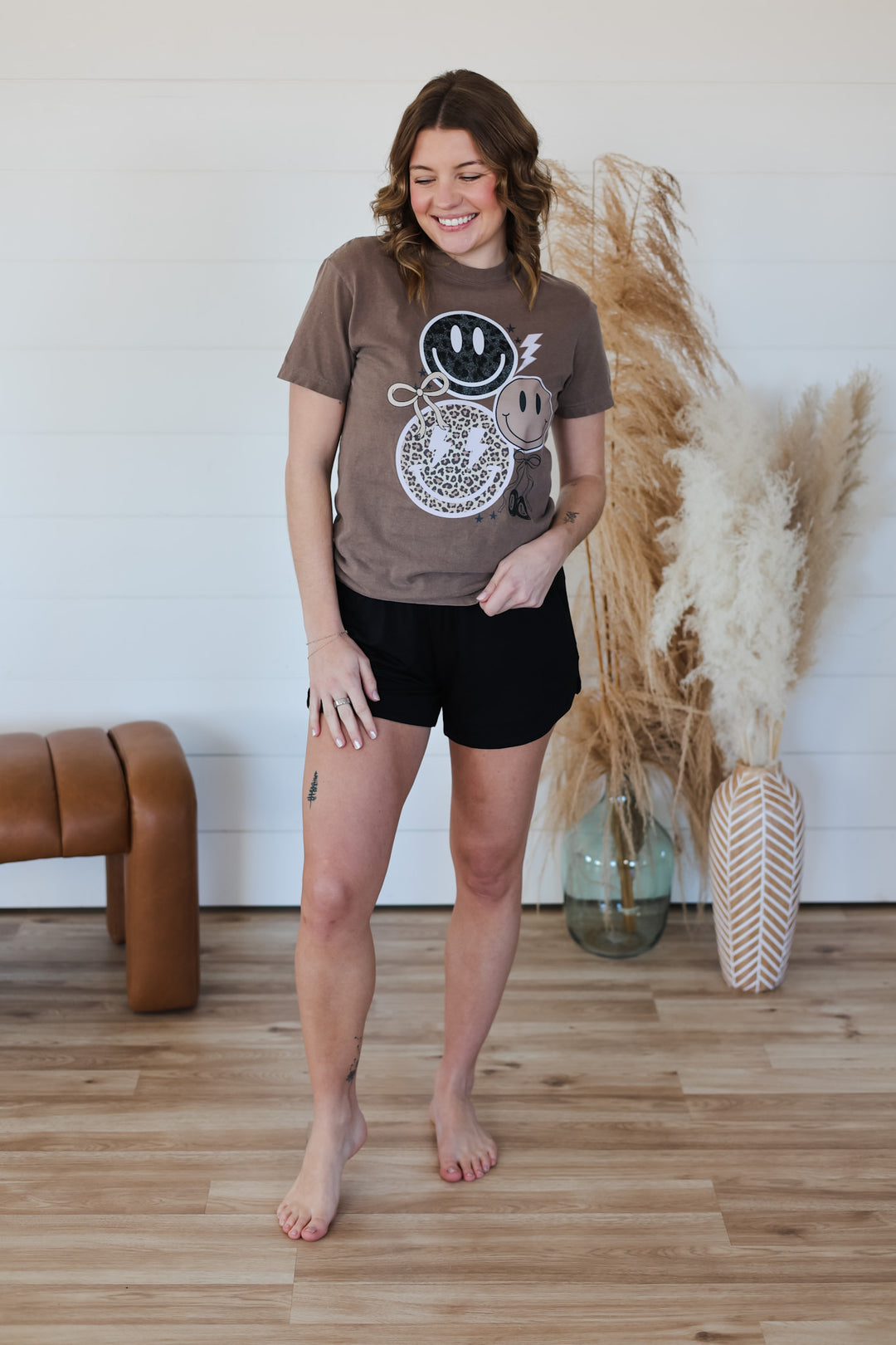 Trendy Happy Faces Top