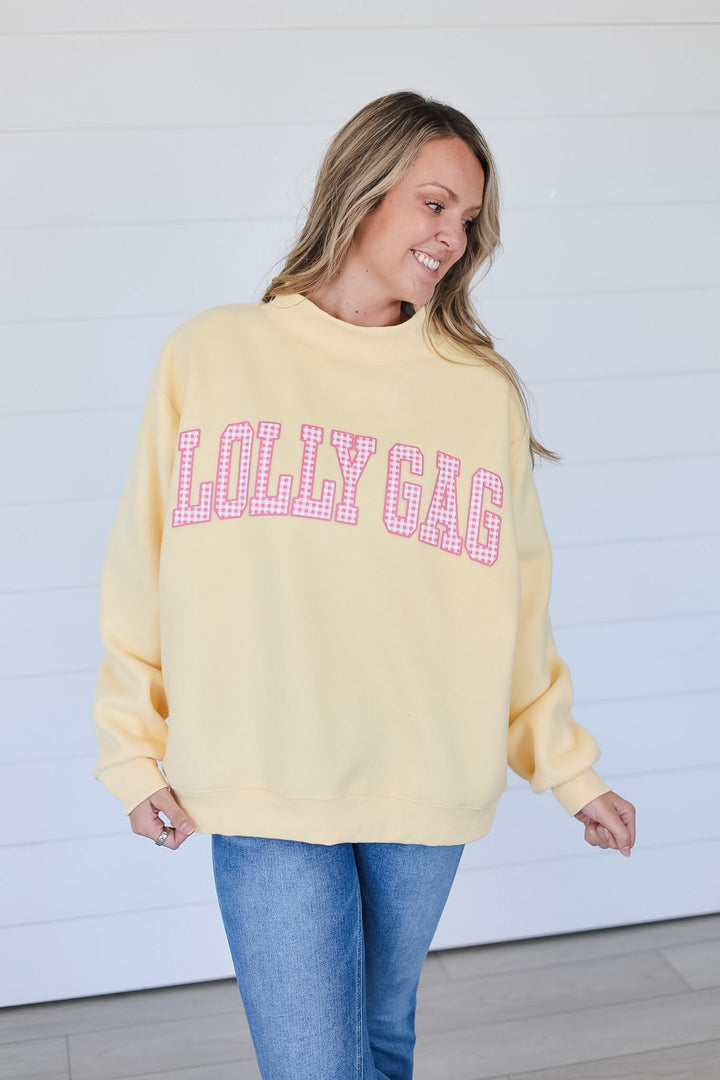 Dilly Dally/Lolly Gag Reversible Mock Neck