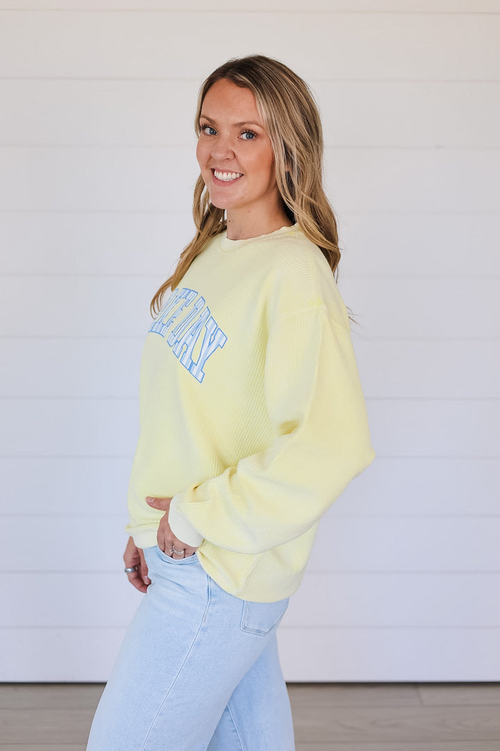Lake Day Corded Crewneck