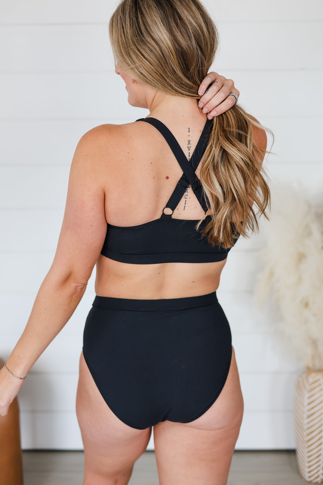 Feeling The Summer Breeze Ribbed Bikini Swim Bottoms