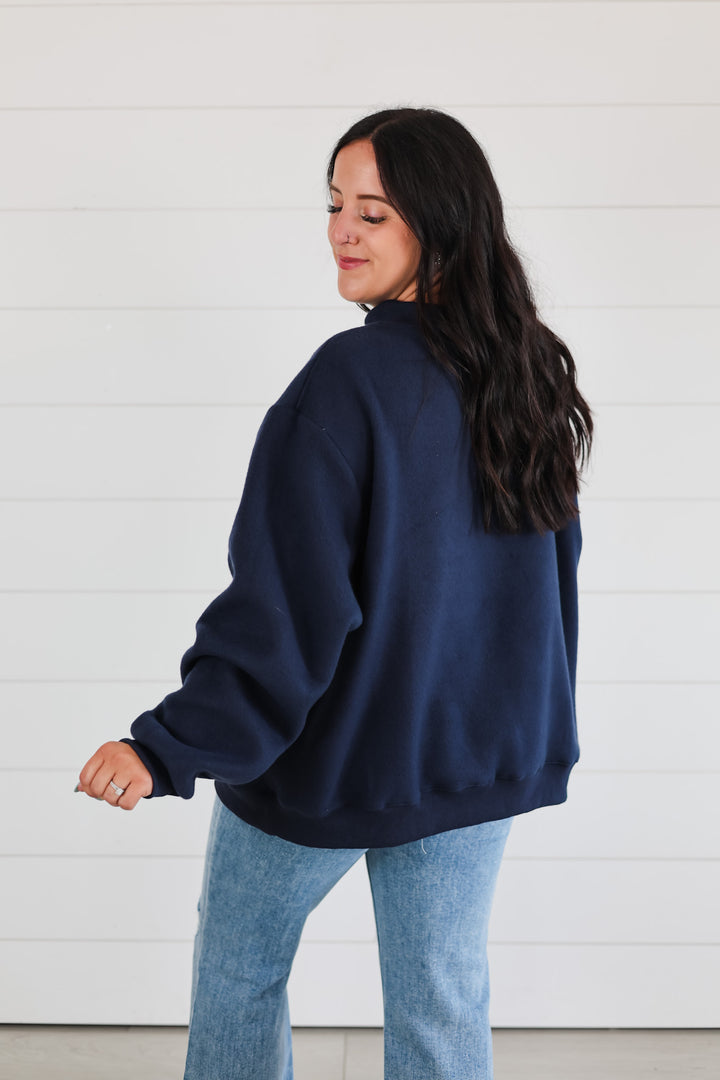 Homebody/Do Not Disturb Reversible Mock Neck