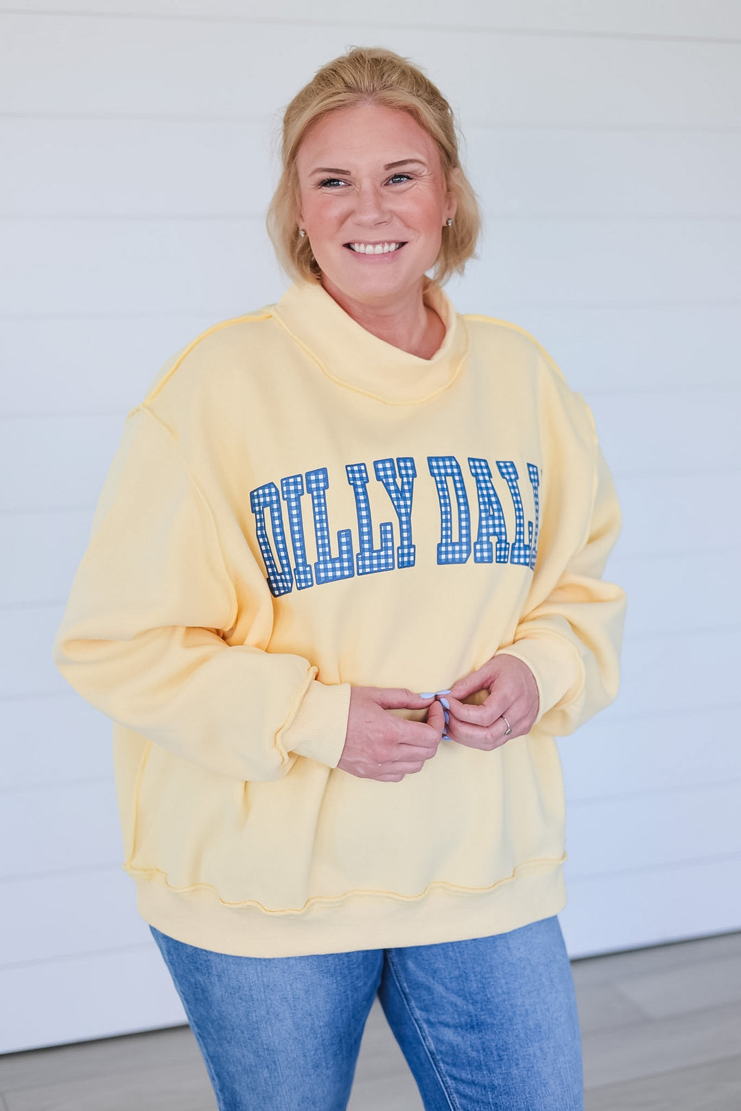 Dilly Dally/Lolly Gag Reversible Mock Neck