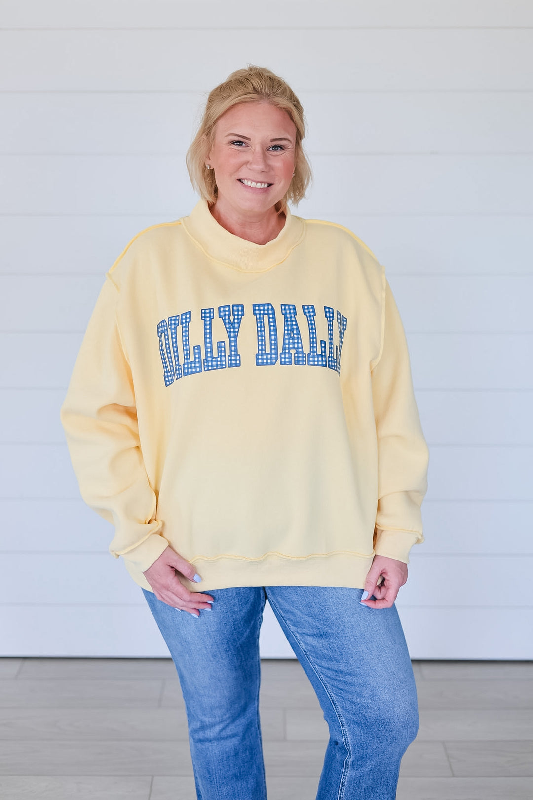 Dilly Dally/Lolly Gag Reversible Mock Neck