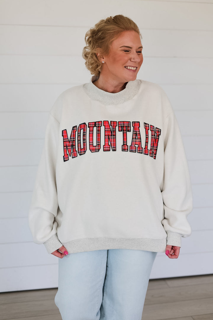 Lake & Mountain Reversible Mock Neck