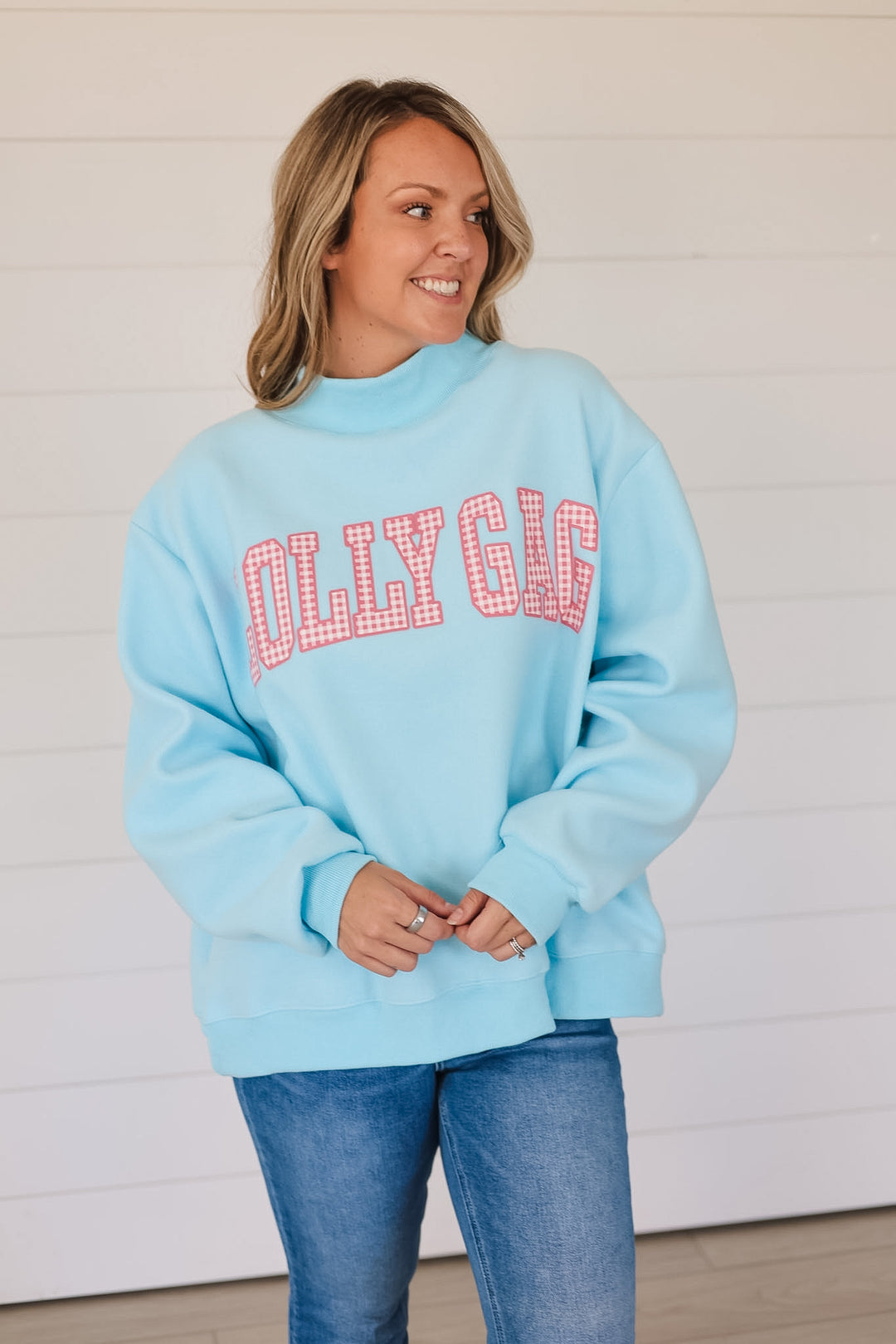 Dilly Dally/Lolly Gag Reversible Mock Neck