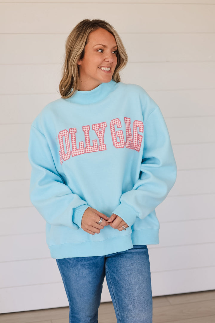 Dilly Dally/Lolly Gag Reversible Mock Neck