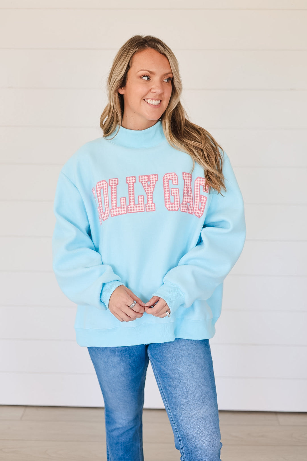 Dilly Dally/Lolly Gag Reversible Mock Neck