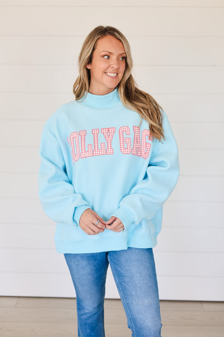 Dilly Dally/Lolly Gag Reversible Mock Neck