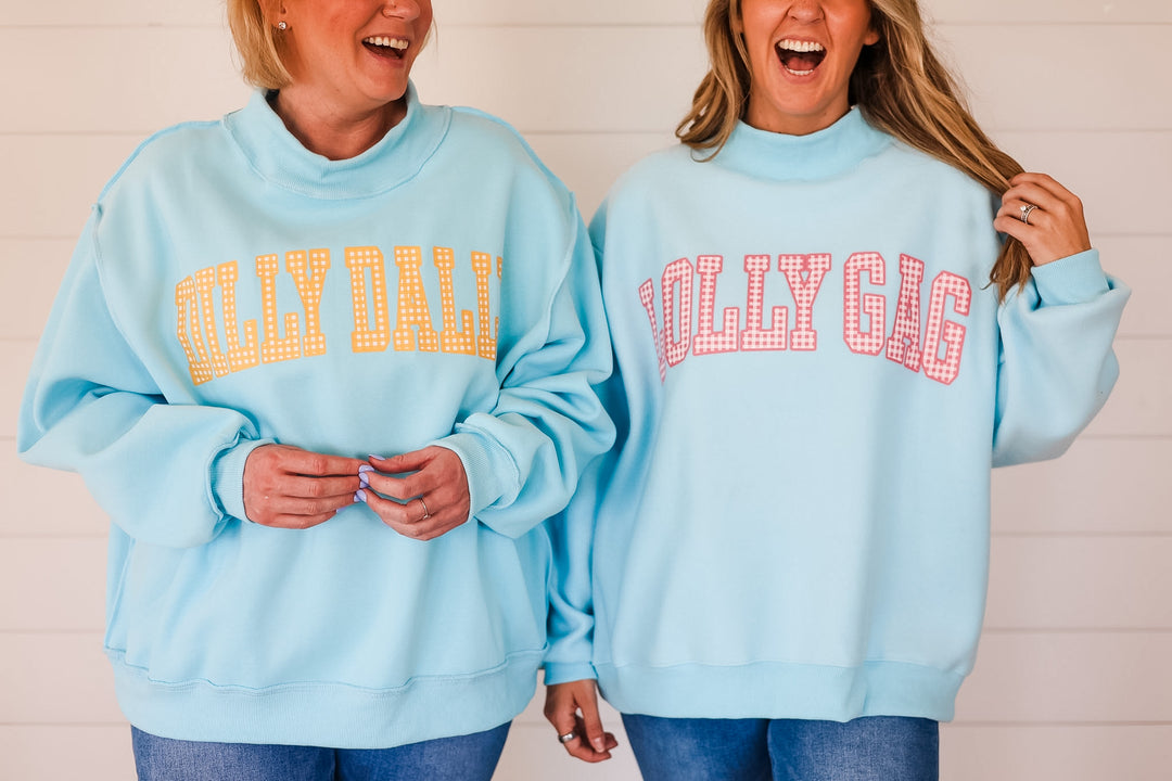 Dilly Dally/Lolly Gag Reversible Mock Neck