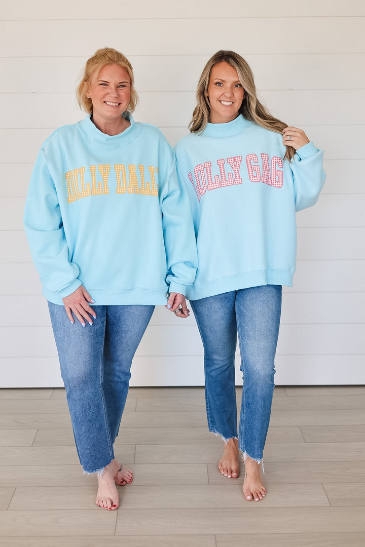 Dilly Dally/Lolly Gag Reversible Mock Neck