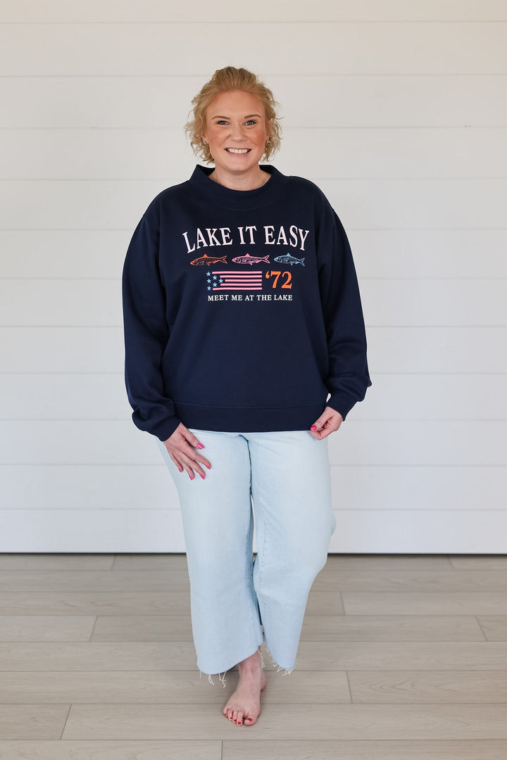 Lake It Easy Mockneck