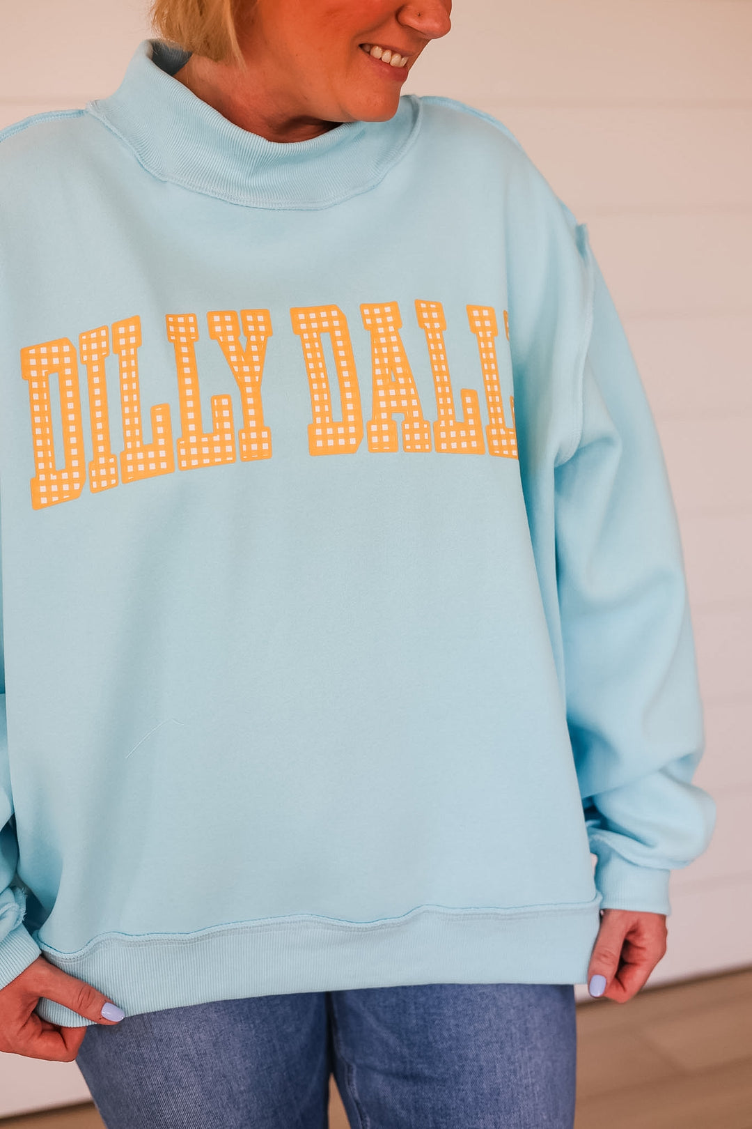 Dilly Dally/Lolly Gag Reversible Mock Neck