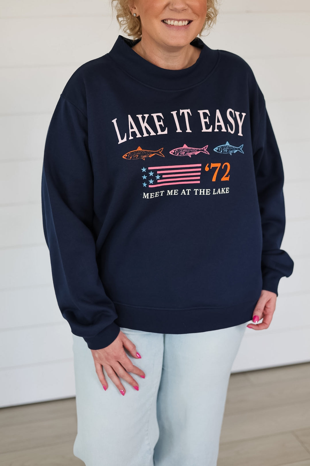 Lake It Easy Mockneck