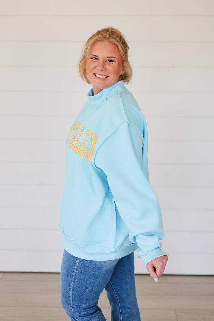 Dilly Dally/Lolly Gag Reversible Mock Neck