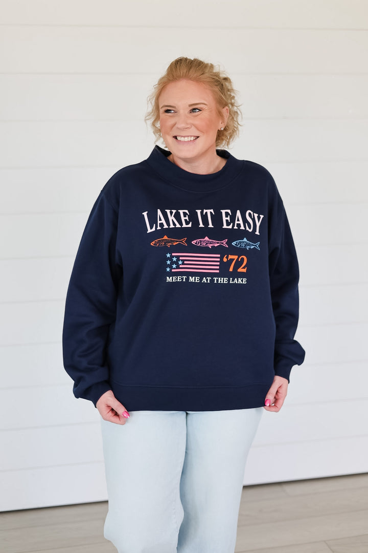 Lake It Easy Mockneck