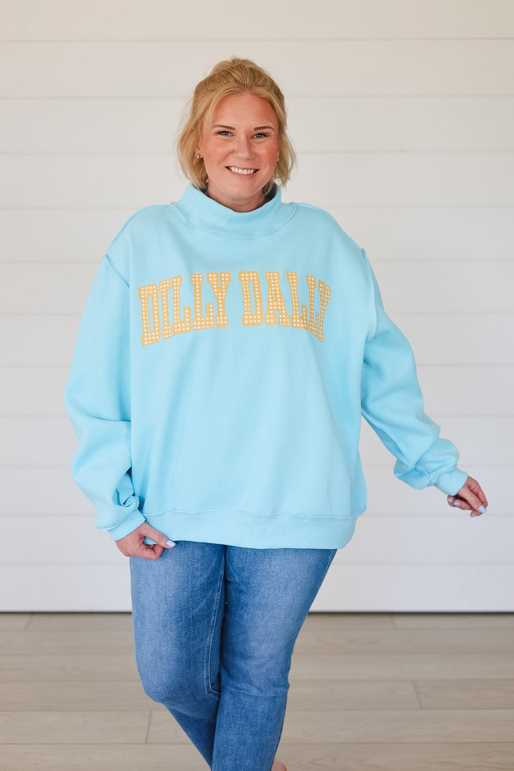 Dilly Dally/Lolly Gag Reversible Mock Neck