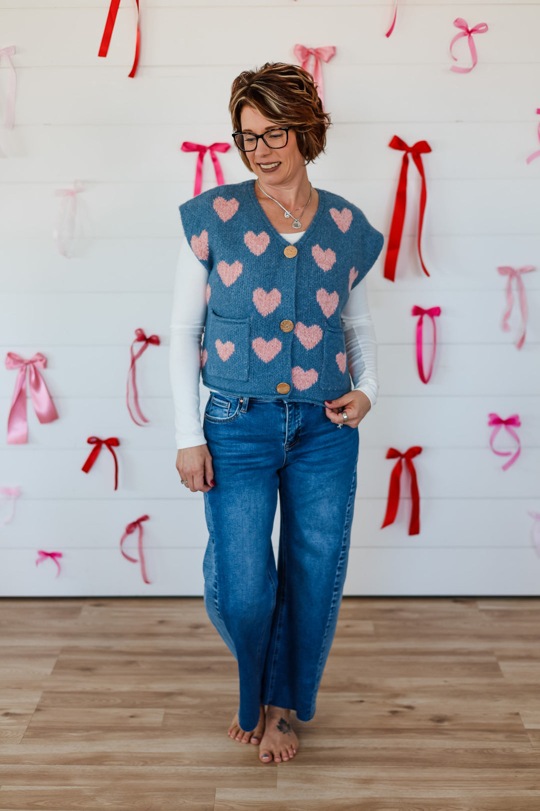 Hearts All Over Top
