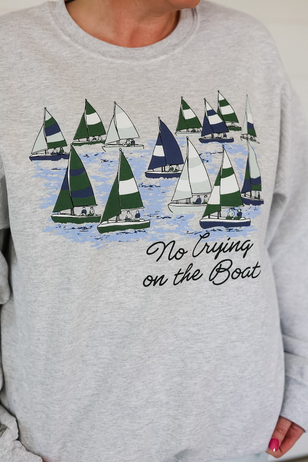 No Crying In The Boat Crewneck