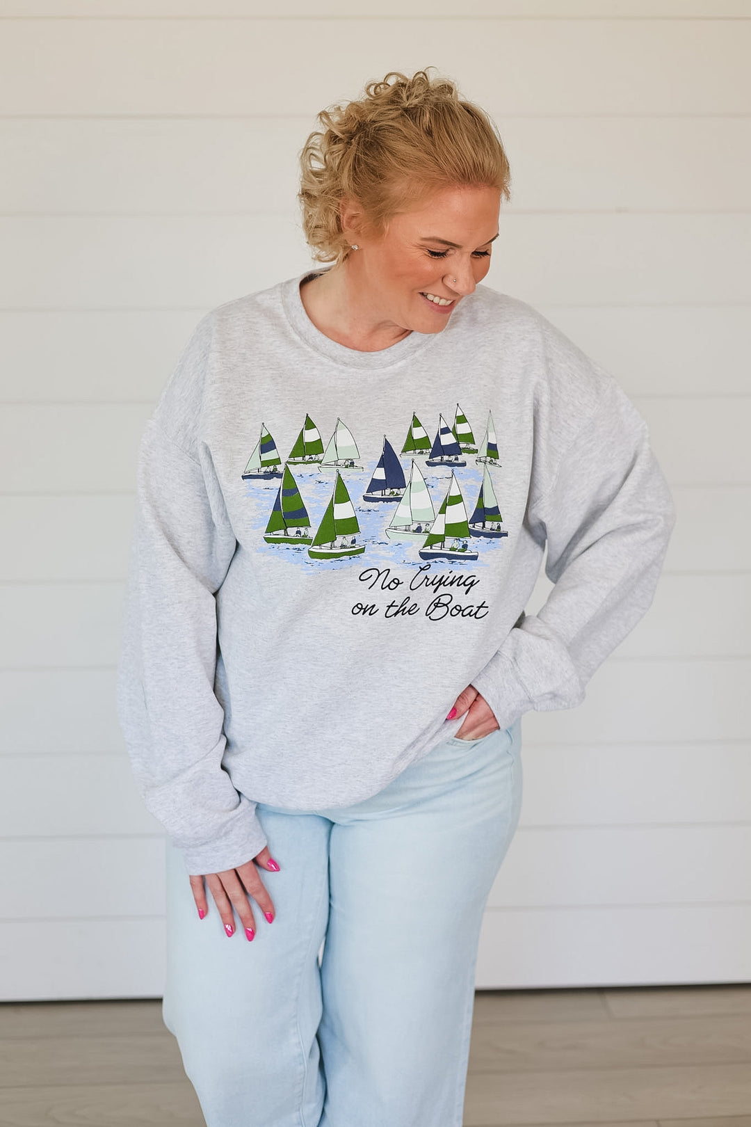 No Crying In The Boat Crewneck