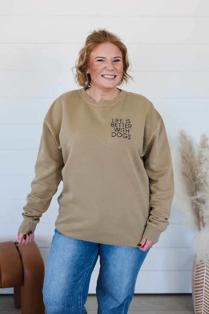 Life Is Better With Dogs Crewneck