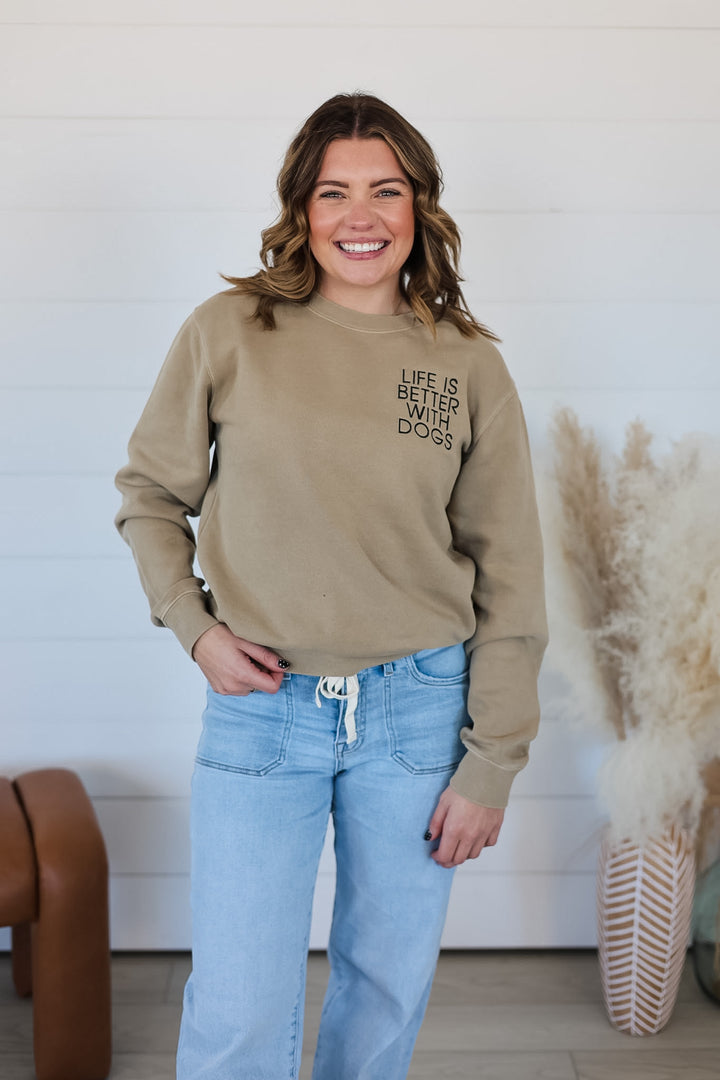 Life Is Better With Dogs Crewneck
