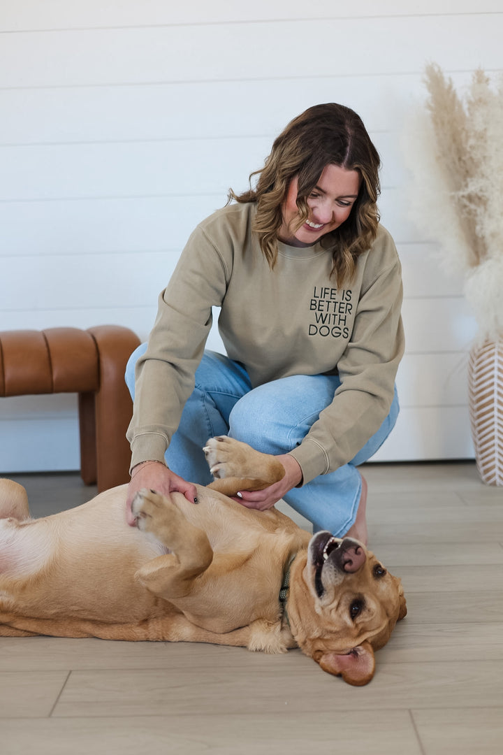 Life Is Better With Dogs Crewneck